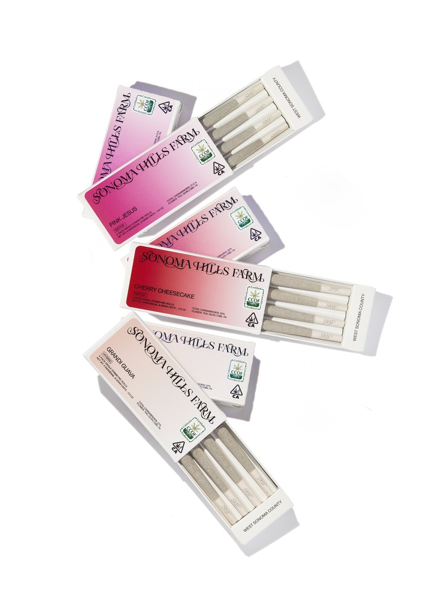 SHF 4-pack pre-rolls fanned